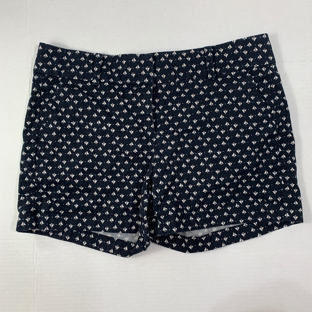 Ann Taylor City Short Navy Sailboat Shorts Size 4